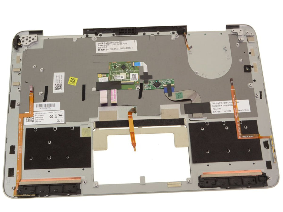 New US INTL Dell OEM XPS 11 (9P33) Keyboard Palmrest Assembly - NO TP - T1KKK