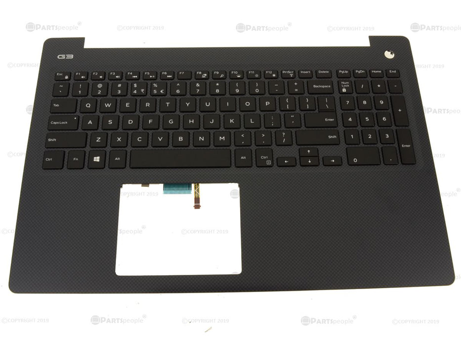 New US INTL - Dell OEM G Series G3 3579 Palmrest Keyboard Assembly - NTP - 1DD49