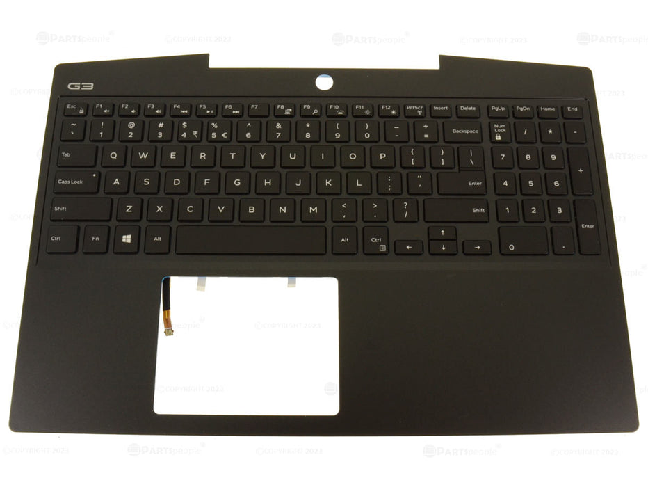 New US INTL - Dell OEM G Series G3 3500 Palmrest Backlit Keyboard Assembly -PG- 3 Cell - 1M83W