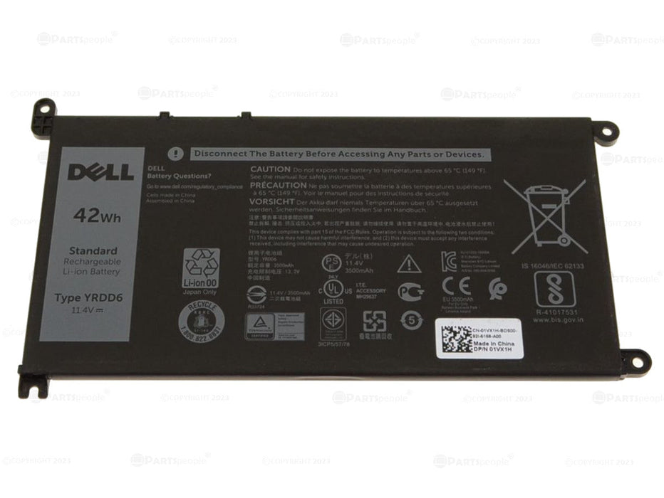 New Dell OEM Original Inspiron 14 (5481) 2-in-1 42Wh 3-cell Laptop Battery - YRDD6