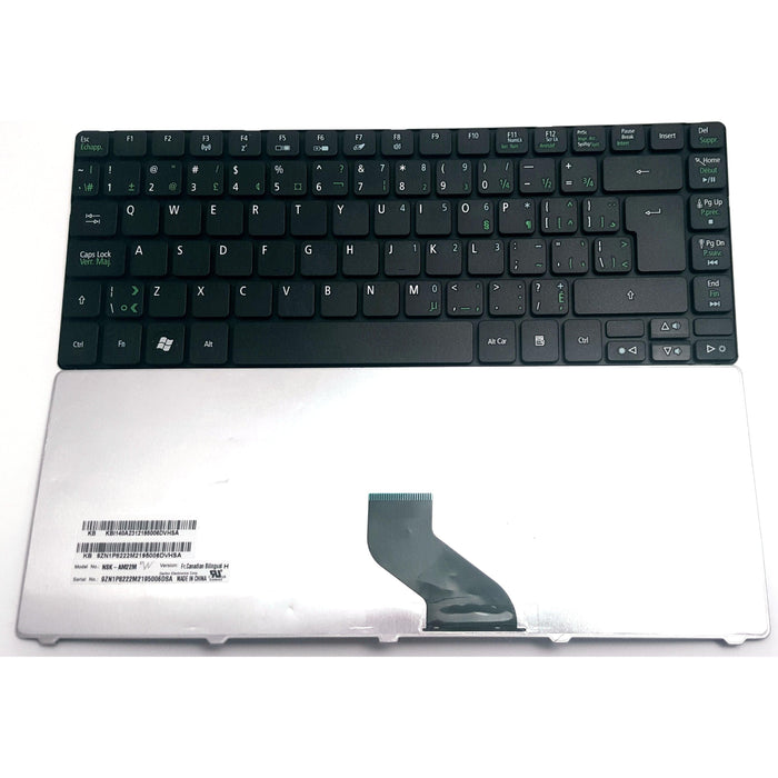 New Acer Aspire 4752 4752G 4752Z 4752ZG Canadian Bilingual Keyboard