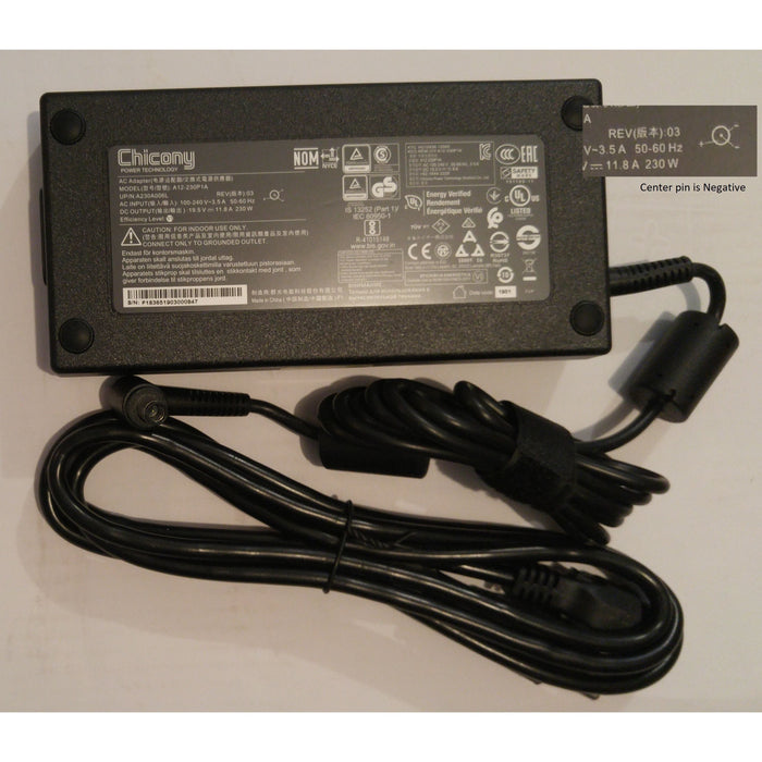 New Genuine Chicony Acer Predator 15 17 G9 AC Adapter Charger 230W