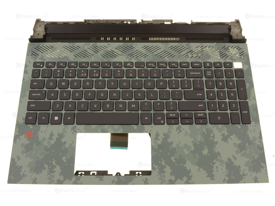 New US INTL - Dell OEM G Series G15 5520 5521 5525 Palmrest / Backlit Keyboard Assembly - M85V4 - 2XTGG