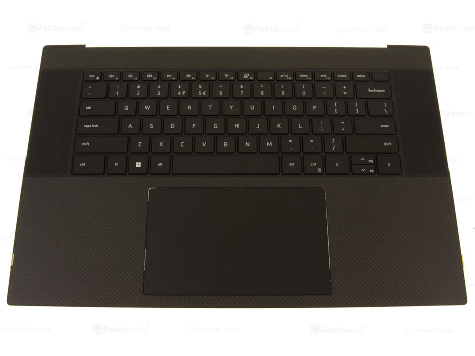 New US INTL - Dell OEM XPS 17 9720 Touchpad Palmrest Keyboard Assembly - 3RW0K - 0FWJ2