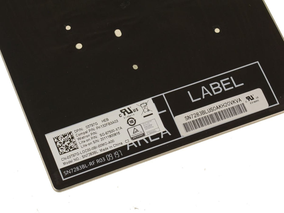 New Hebrew - Dell OEM Latitude 5400 Backlit Laptop Keyboard - Dual Point - 3T97G