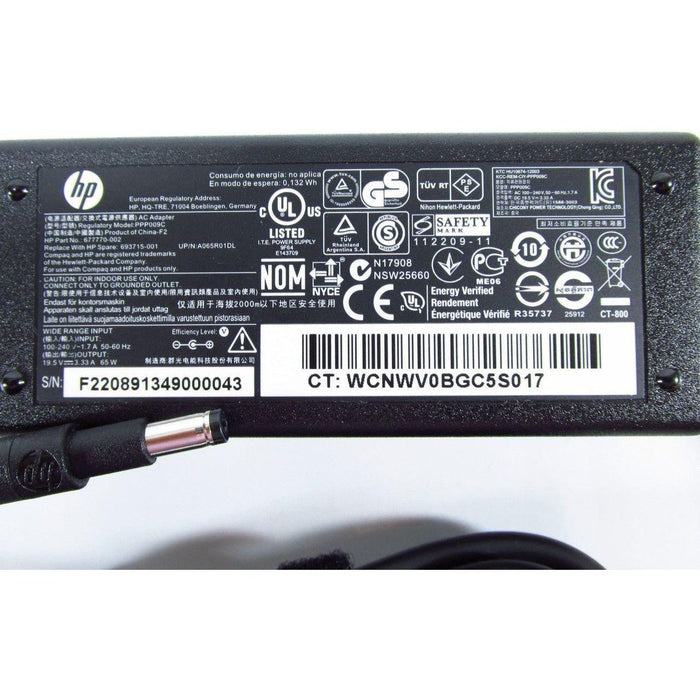 New Genuine HP Pavilion Sleekbook 14-B 15-B Series Ac Adapter Charger 65W