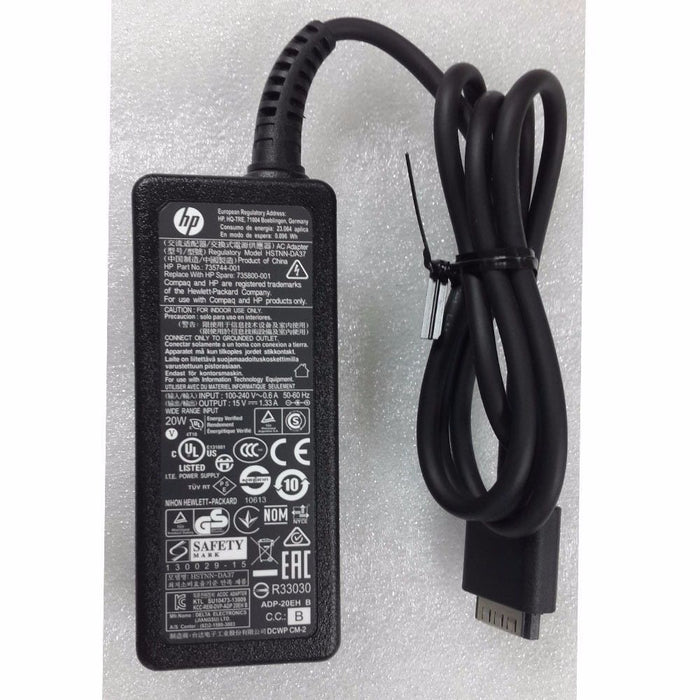 New Genuine HP ENVY X2 11-g000ea 11-g005ed 11-g005tu 11-g007tu Tablet AC Adapter Charger 20W