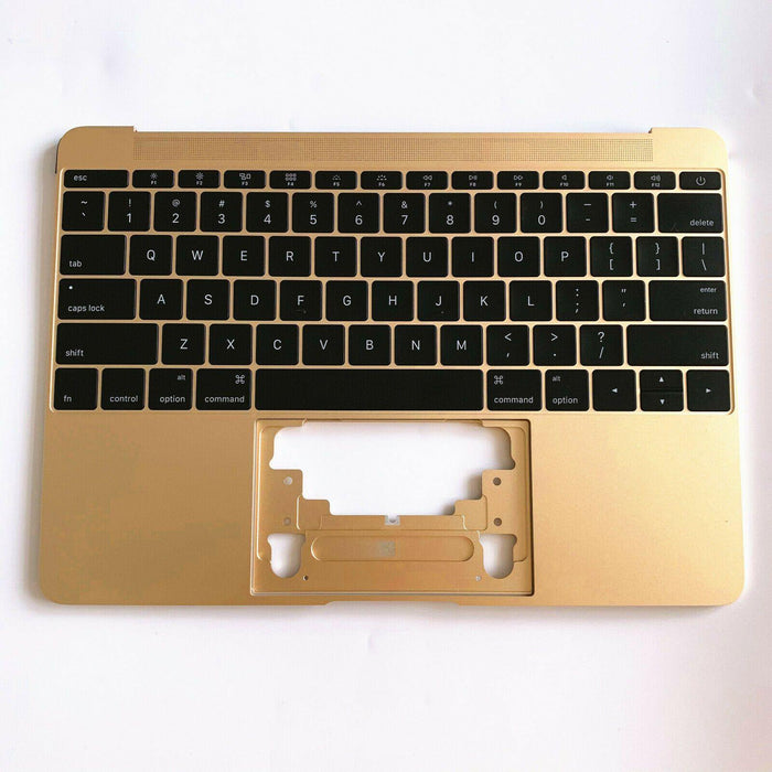 Apple MacBook 12 A1534 2015 Gold Topcase Palmrest with US English Backlit Keyboard 613-01195-A