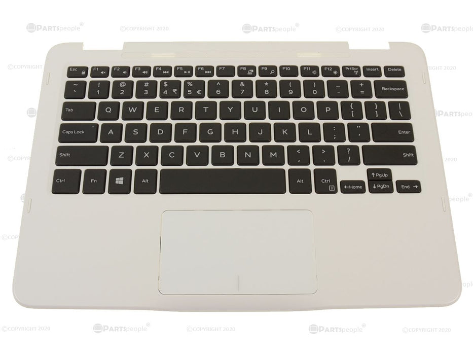 New US INTL - Dell OEM Inspiron 11 (3185) 2-in-1 Keyboard Palmrest Touchpad Assembly - 6F5HY - F5JCC