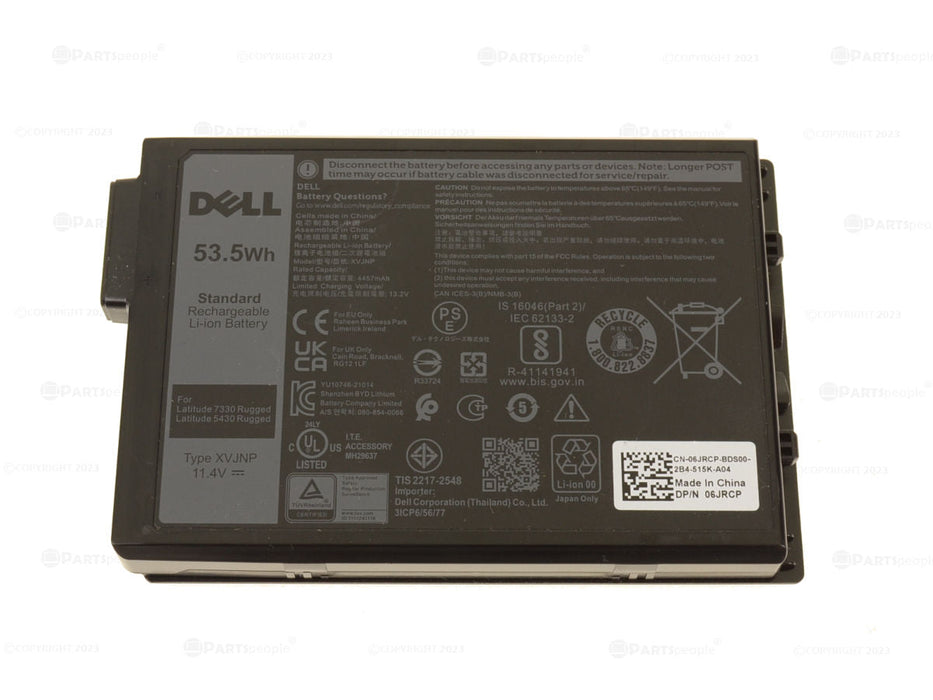 New Genuine Dell Latitude Rugged 0XVJNP 6JRCP M0TN3 XVJNP Battery 53.5WH