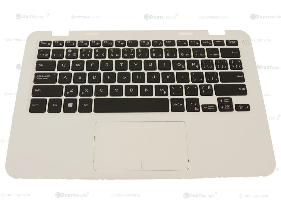 New French English - Dell OEM Inspiron 11 (3180) Palmrest Touchpad Keyboard Assembly - 71N55