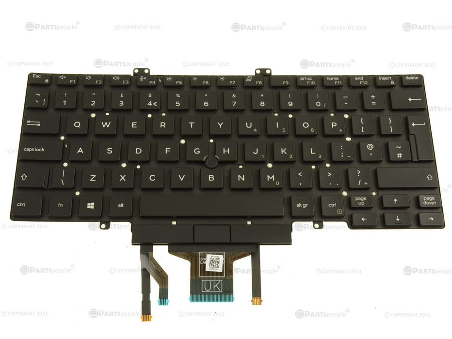 New UK - Dell OEM Latitude 5400 Backlit Laptop Keyboard - Dual Point - 7D2R0