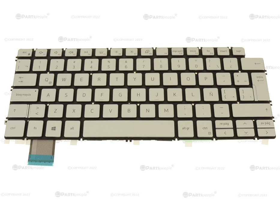 New SPANISH - Dell OEM Inspiron 7490 / 7391 2-in-1 Laptop Backlit Keyboard - 7H37T - 7DYJK