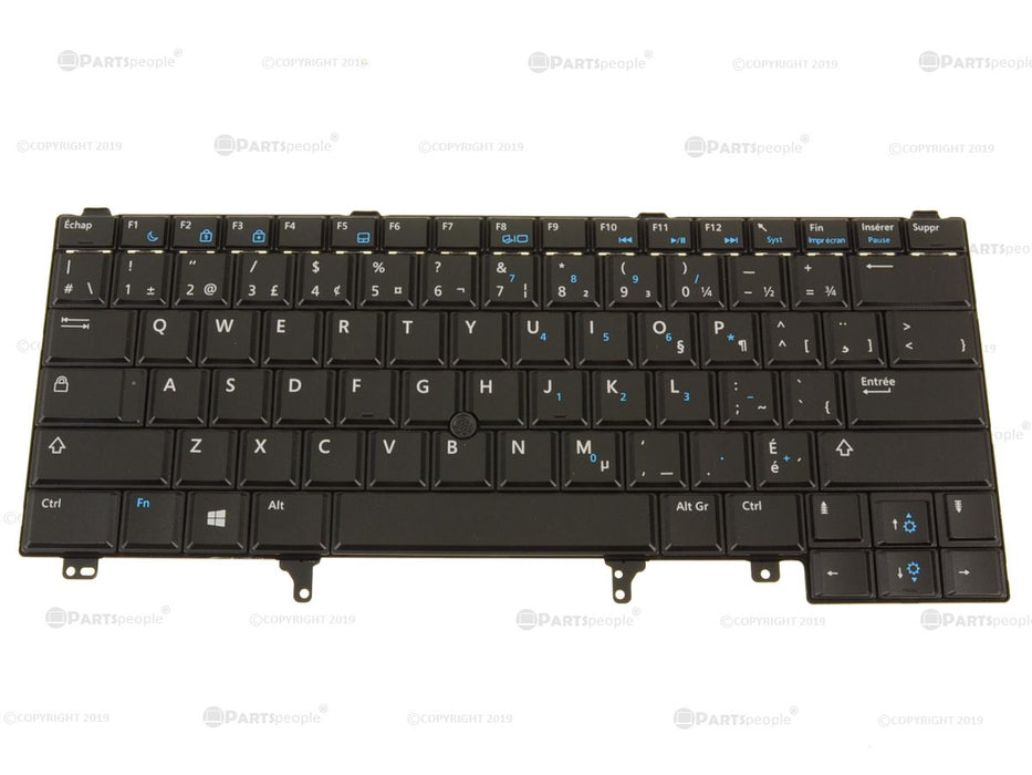 New French Canadian - Dell OEM Latitude E6440 Laptop Keyboard FR-CAN - 7J9WC