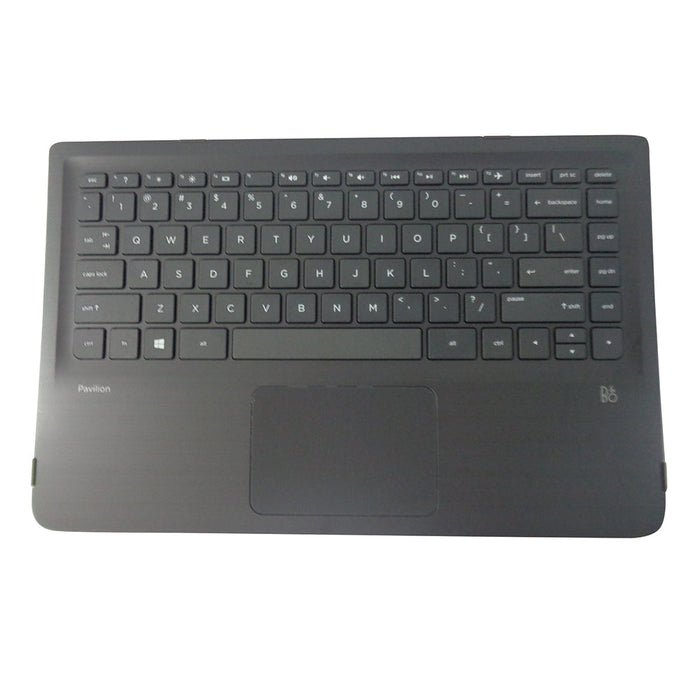 New HP Pavilion 13-S Black Palmrest w/ Keyboard & Touchpad 809829-001