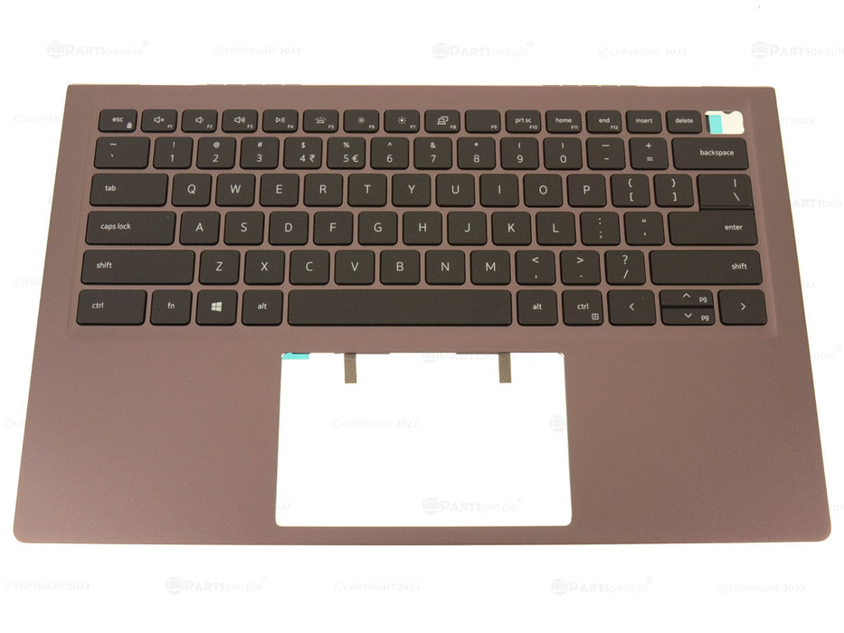 New US INTL - Dell OEM Inspiron 14 5410 Laptop Backlit Keyboard Palmrest Assembly - 80V38