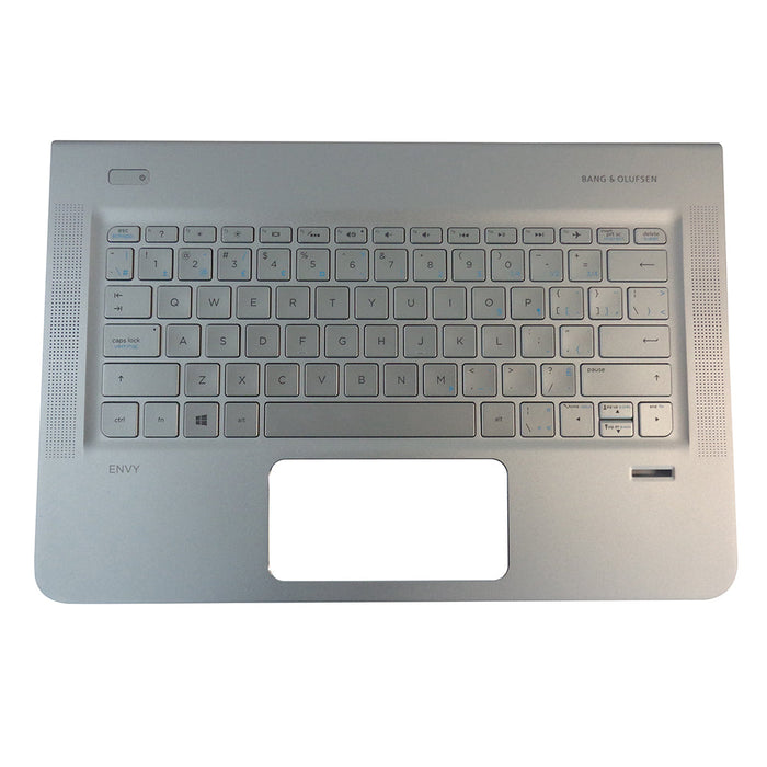 New HP Envy 13-D 13T-D Silver Palmrest w/ Backlit Keyboard 829305-001