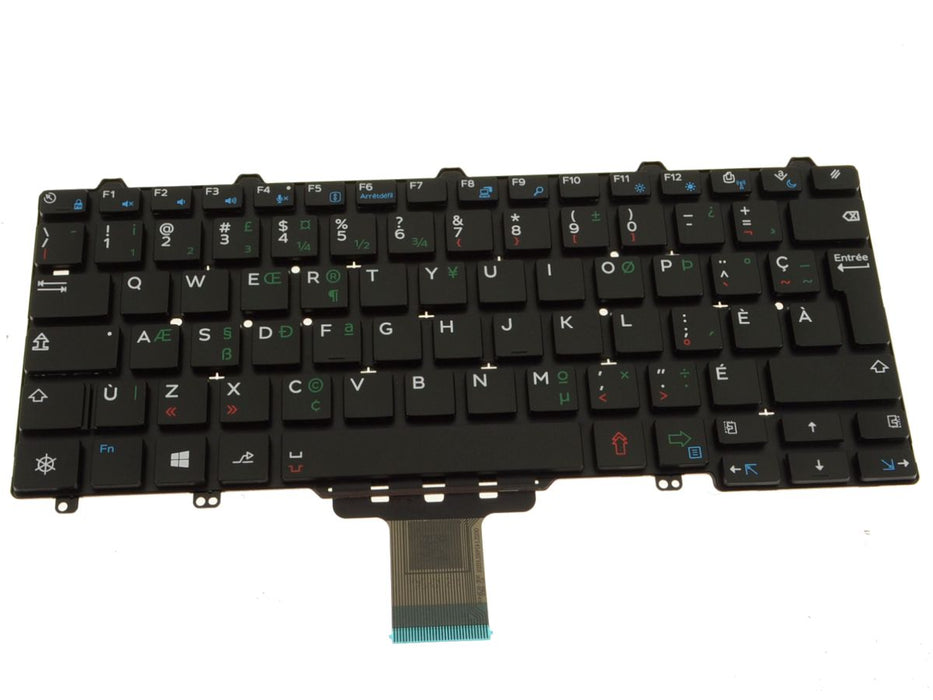 New French Canadian PQ - Dell OEM Latitude 3150 / 3160 Laptop Keyboard Non-Backlit - 83DR3