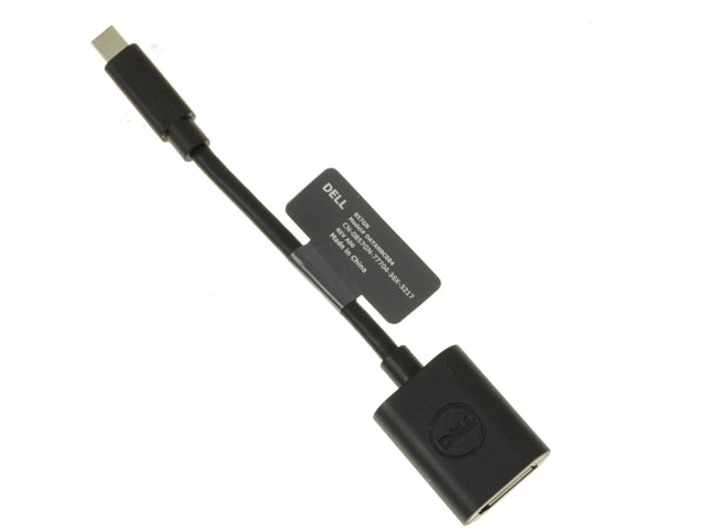 Dell OEM DisplayPort (Female) to Mini-DisplayPort (Male) Dongle Adapter Cable - 857GN