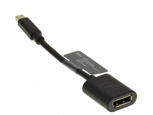 Dell OEM DisplayPort (Female) to Mini-DisplayPort (Male) Dongle Adapter Cable - 857GN