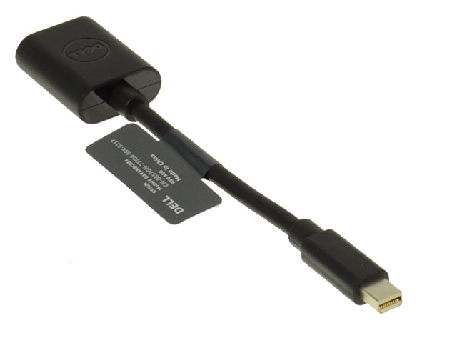 Dell OEM DisplayPort (Female) to Mini-DisplayPort (Male) Dongle Adapter Cable - 857GN