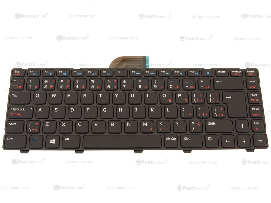 New French English - Dell OEM Inspiron 15z (5523) Laptop Keyboard - 8F5PY