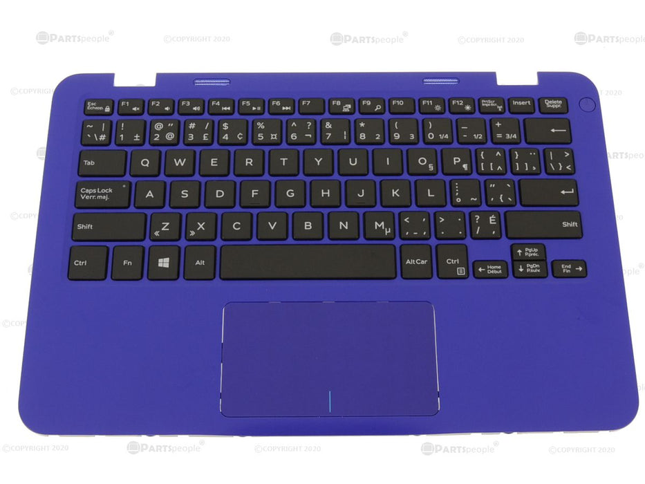 New French English - Dell OEM Inspiron 11 (3180) Palmrest Touchpad Keyboard Assembly - 8KDM2