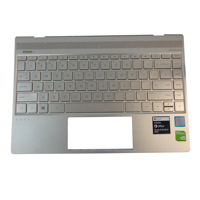 New HP ENVY 13-AD Gold Palmrest w/ Backlit Keyboard 928504-001