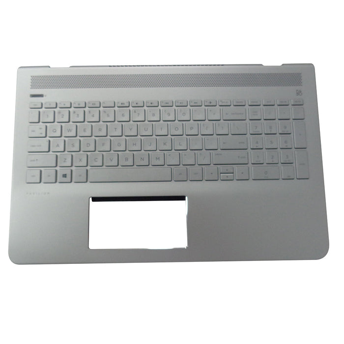 New HP Pavilion 15-CC 15T-CC Silver Palmrest w/ Keyboard 928951-001