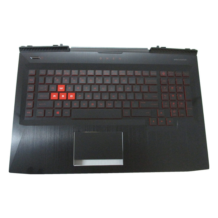 New HP OMEN 17-AN 17T-AN Palmrest w/ Backlit Keyboard & Touchpad 230W ODD 931689-001