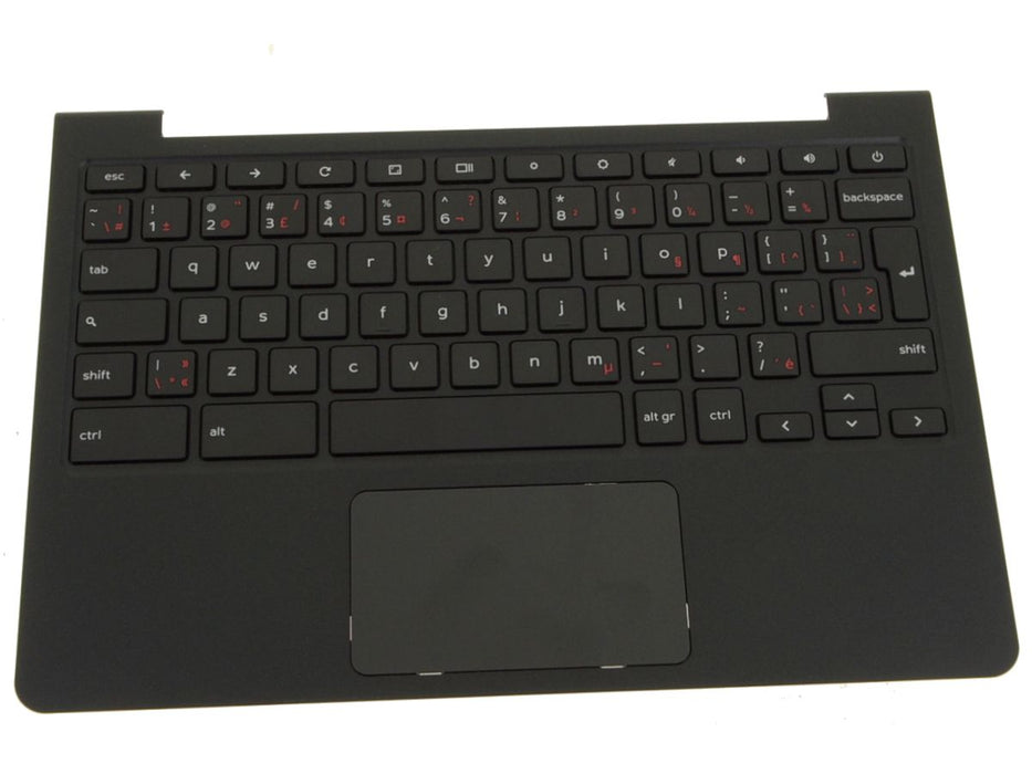 New French(Clavier) Canadian - Dell OEM Chromebook 11 Palmrest Touchpad Keyboard Assembly - C4WHG