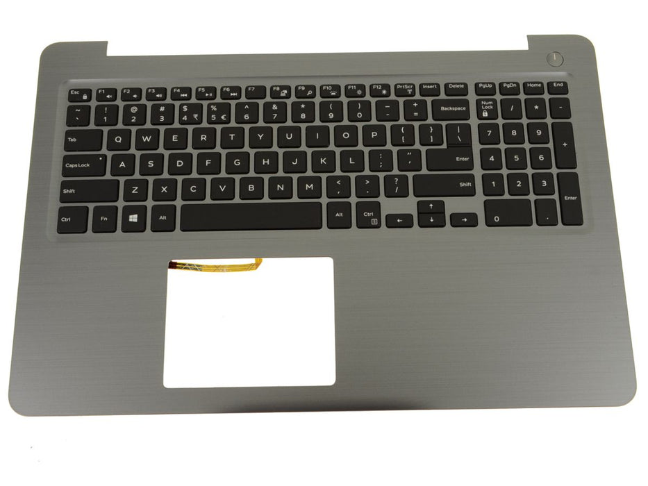 New US INTL - Dell OEM Inspiron 15 (5567 / 5565) Palmrest / Backlit Keyboard Assembly - Backlit - PT1NY - C98XV