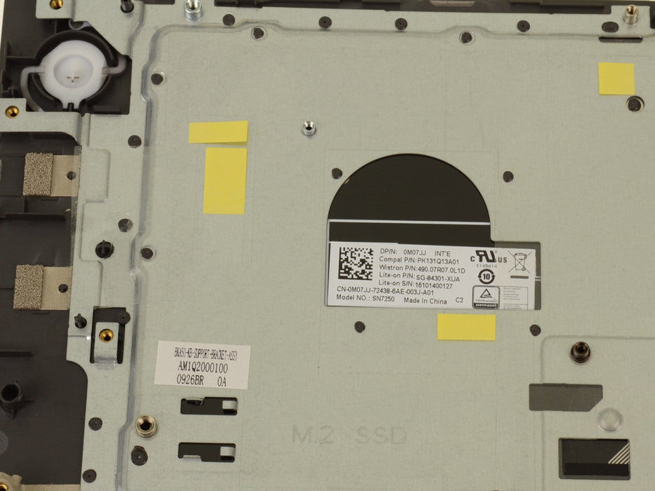 New US INTL - Dell OEM Inspiron 15 (7560) Palmrest Keyboard Assembly - No BL - RTJ7W - CF0T0