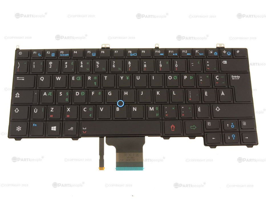 New French Canadian - Dell OEM Latitude E7440 Laptop Keyboard FR-CAN - DP9G9