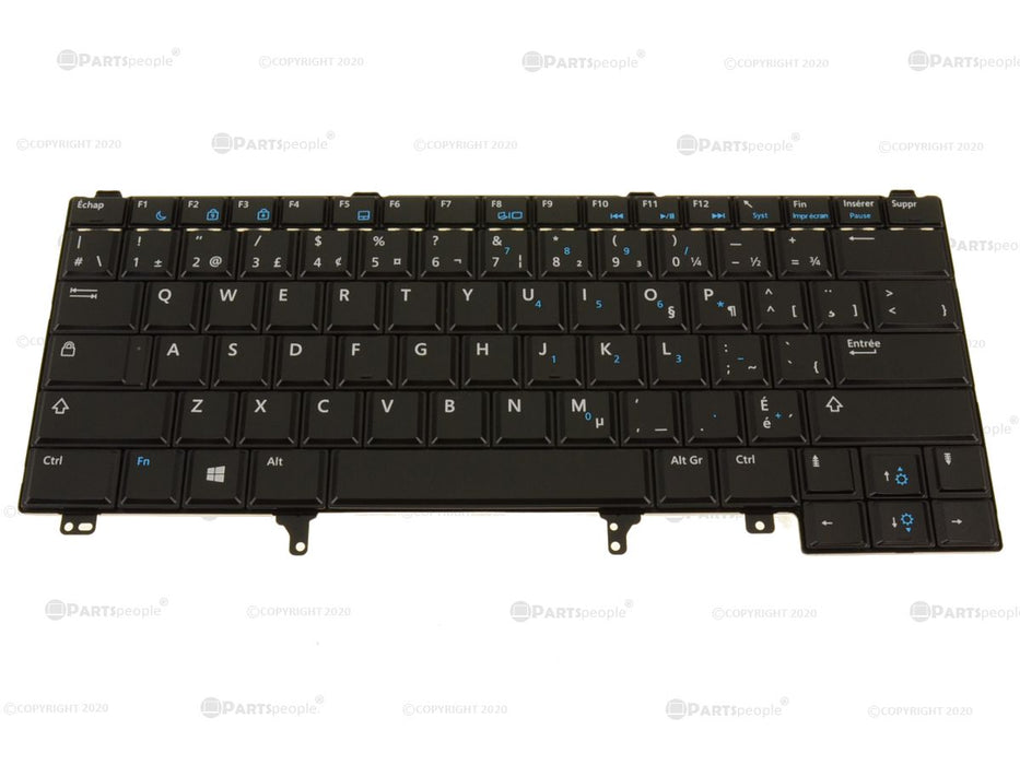 New French Canadian - Dell OEM Latitude E6440 Laptop Keyboard FR-CAN - F09J8