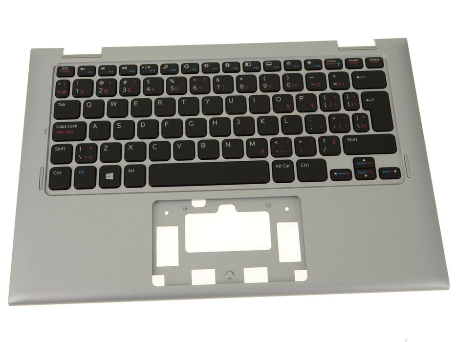 New French - Dell OEM Inspiron 11 (3147 / 3148) Palmrest Keyboard Assembly No TP - FPRN8 - N6TC5