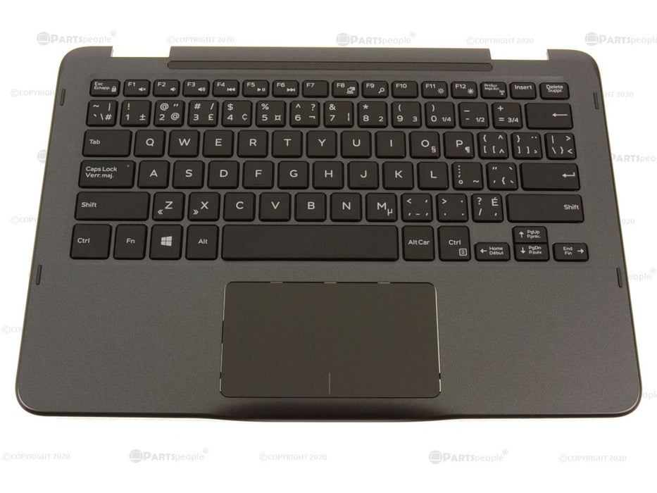 New French English - Dell OEM Inspiron 11 (3185) 2-in-1 Palmrest Touchpad Keyboard Assembly - G3M3F