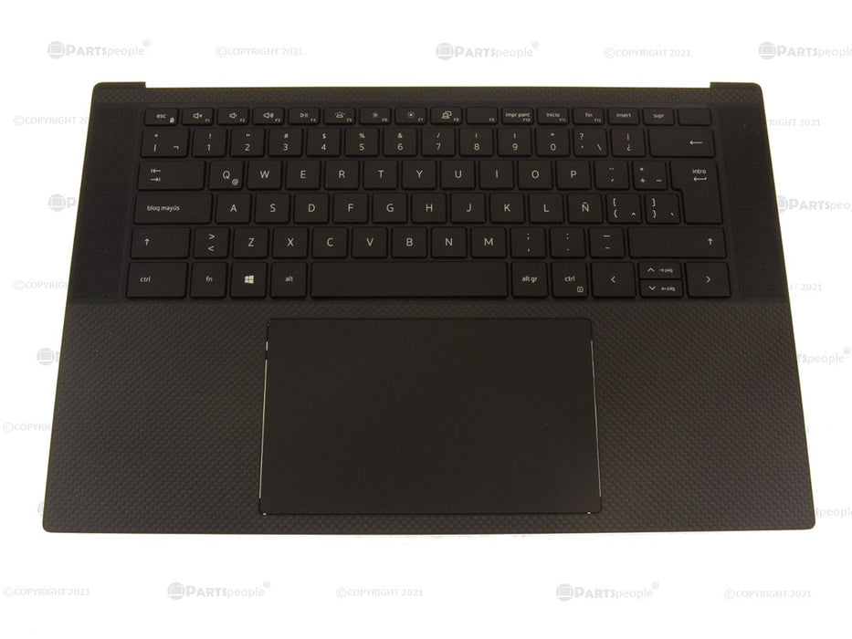 New SPANISH - Dell OEM XPS 15 (9500) Touchpad Palmrest Keyboard Assembly - Killer AX1650s - M5CT6 - G6RGD