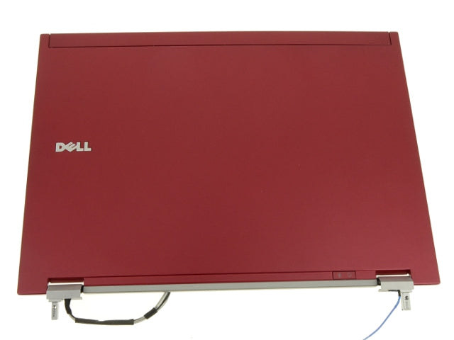 New Dell OEM Latitude E6400 14.1" LCD Back Cover Lid Assembly - RED - with Hinges For *LED WXGA+ Display - RED