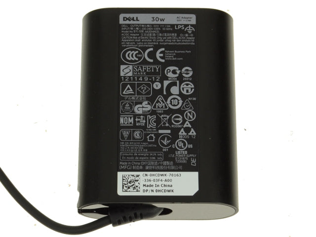 Dell OEM XPS 10 / Latitude ST / Latitude 10 Tablet / Venue 11 Tablets AC Power Adapter 30 Watt - HCDWK - 8N3XW