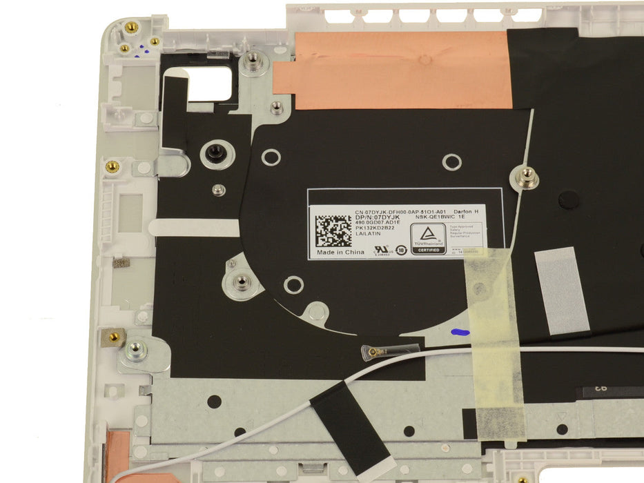 New SPANISH - Dell OEM Inspiron 5390 / Latitude 3301 Palmrest Backlit Keyboard Assembly - R18HX - HRHVW