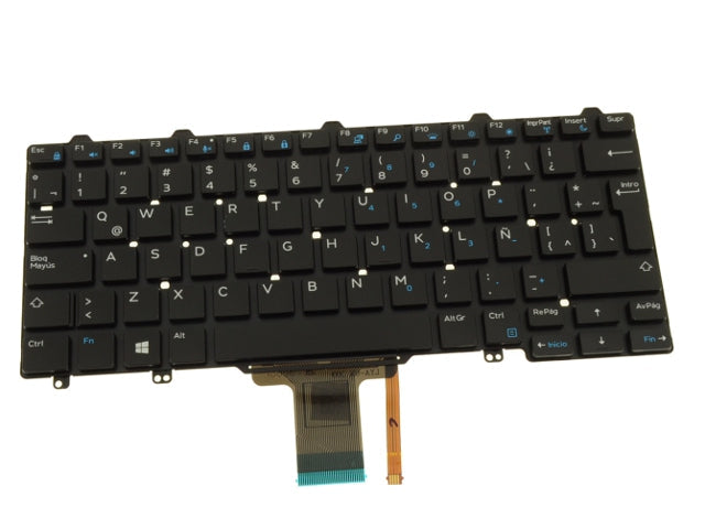 Spanish - Dell OEM Latitude E7270 / E5270 Laptop Keyboard with Backlighting - JCK53