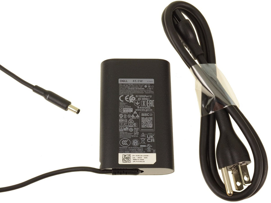 New  Dell OEM Charger AC Power Adapter 45 Watt - 4.5mm Tip - 45W - X9RG3