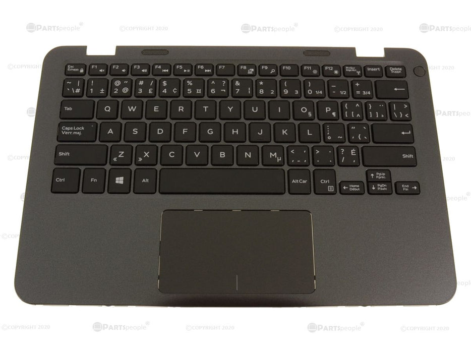 New French English - Dell OEM Inspiron 11 (3180) Palmrest Touchpad Keyboard Assembly - KR9N9