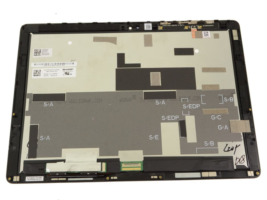 New Dell OEM Latitude 5285 Tablet FHD 12.3" Touchscreen LED LCD Screen Display Assembly - For HD CAM - MXXJD