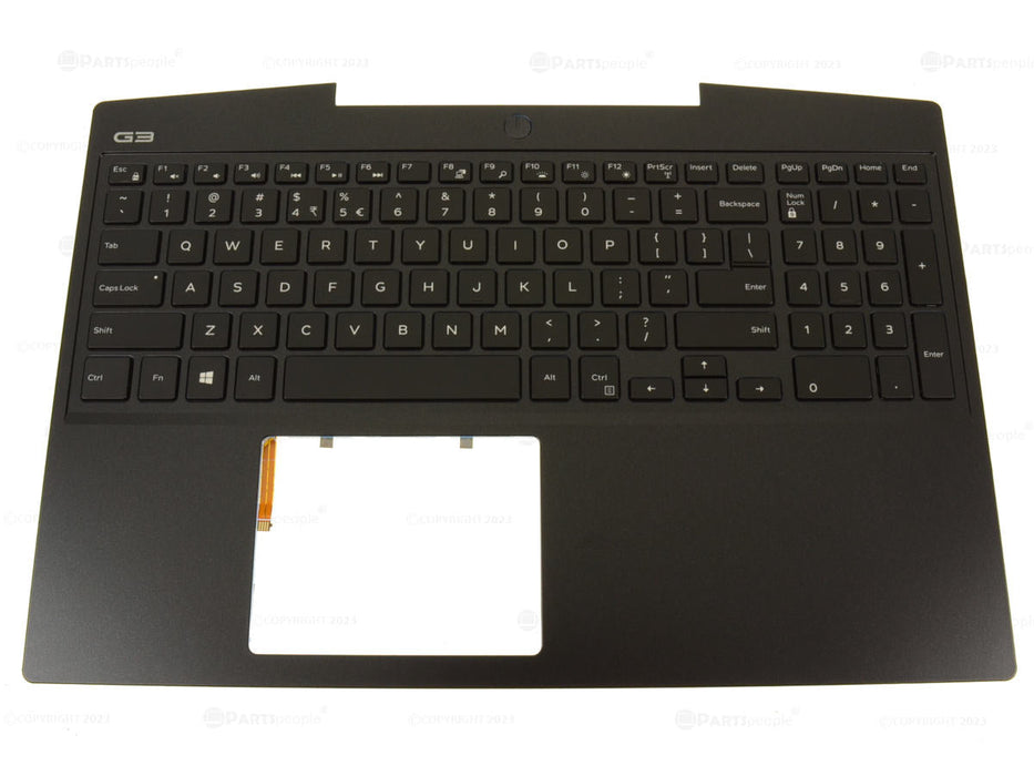 New US INTL - Dell OEM G Series G3 3590 Palmrest Backlit Keyboard Assembly - N4JVD