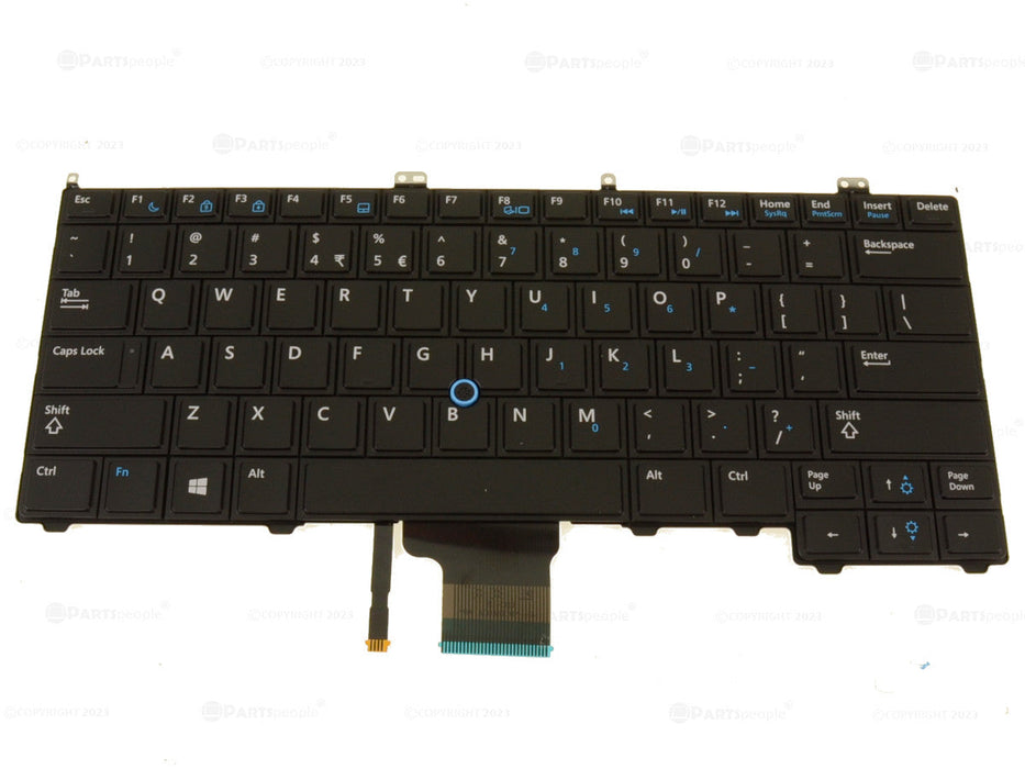 New US INTL - Dell OEM Latitude E7440 Laptop Keyboard with Stick Mouse Pointer - NPR1D