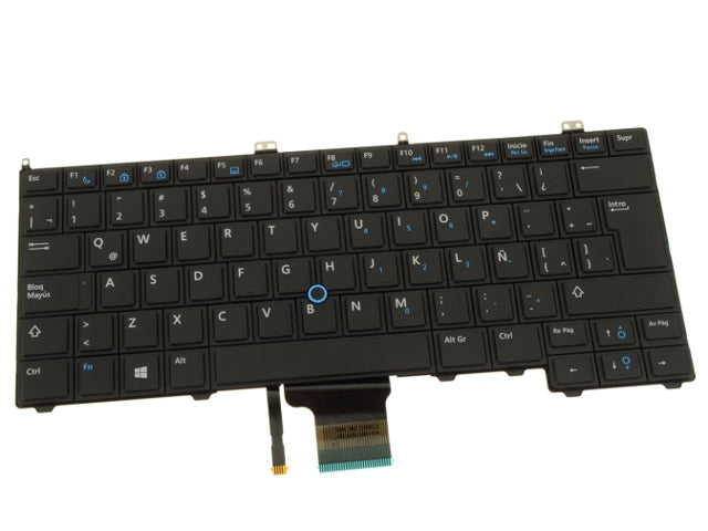 New Spanish - Dell OEM Latitude E7440 Laptop Keyboard - Non-Backlit - NX01T