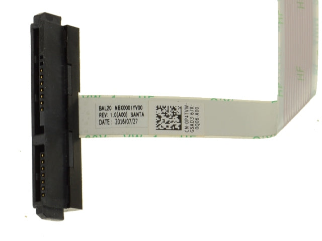 Dell OEM Inspiron 15 (5565 / 5567) SATA Hard Drive Adapter Interposer Connector and Cable - P4TVW w/ 1 Year Warranty