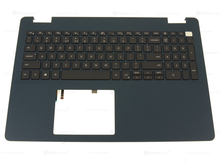 New US INTL - Dell OEM Inspiron 3505 / 3501 Palmrest Backlit Keyboard Assembly - Dark Blue - PV7G9